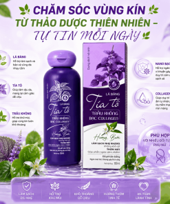 Dung Dịch Vệ Sinh Lá Bàng Tía Tô Trầu Không Bạc Collagen