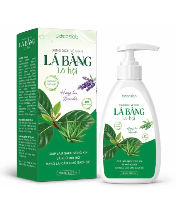 Dung Dịch Vệ Sinh Lá Bàng Lô Hội – Hương Lavender dịu nhẹ