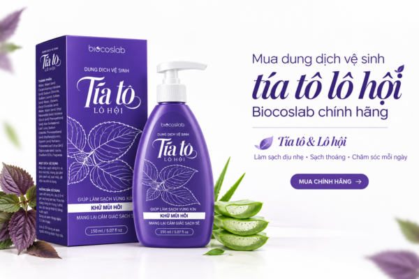 Mua dung dịch vệ sinh tía tô lô hội Biocoslab chính hãng