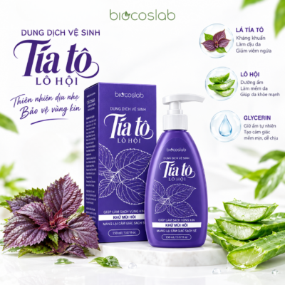 Dung dịch vệ sinh tía tô lô hội