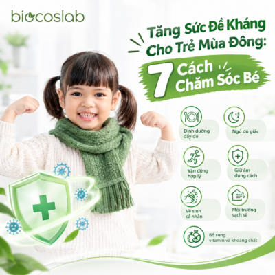 Tăng đề kháng cho trẻ vào mùa đông